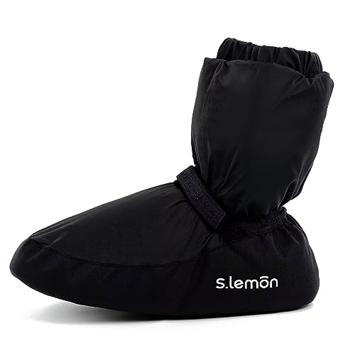 s.lemon Ballet Warm Up Boot,Niños Adulto Botas Calentadoras Ballet Negro M