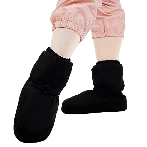 s.lemon Ballet Warm Up Boot,Niños Adulto Botas Calentadoras Ballet Negro M