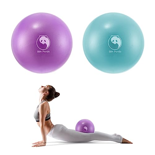 Slim Panda Pelota de Pilates 23cm, Antiexplosión Antideslizante PVC Pelota de Gimnasia, Soft Balones de Yoga para Terapia Geriátrica, Domicilio, Fitness, Entrenamiento del Equilibrio