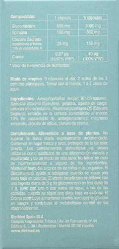 SLIMCUT DIETMED 84, Pastillas para quitar el hambre, Quemagrasas Potente Para Adelgazar, Control De Apetito, Sin Gluten, Apto para Diabéticos, Suplemento Alimenticio Para Pérdida de Peso.