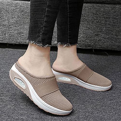 Slip Mujer Compra Online Calzado Mujer Verano 2023 Las Hombre Mocasines Zapatos Deporte Fondo de Goma de Punto Zapatos para Correr Negro Azul Zapatillas