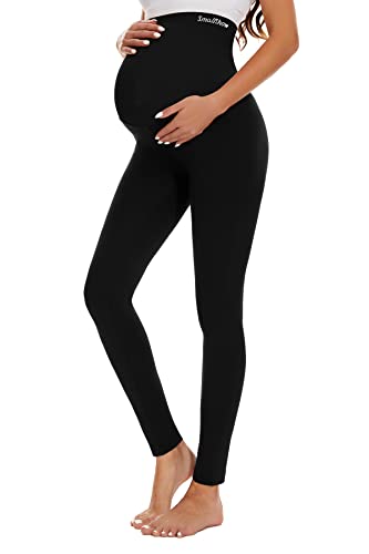 Smallshow Leggins Premama Embarazada Ropa Premama Mujer Black M