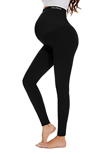 Smallshow Leggins Premama Embarazada Ropa Premama Mujer Black M