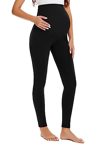 Smallshow Leggins Premama Embarazada Ropa Premama Mujer Black M