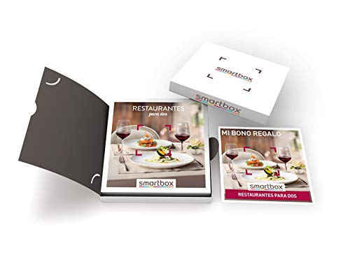 SMARTBOX - Caja Regalo hombre mujer pareja idea de regalo - Restaurantes para dos - 1100 restaurantes de cocina mediterránea, internacional, moderna y mucho más