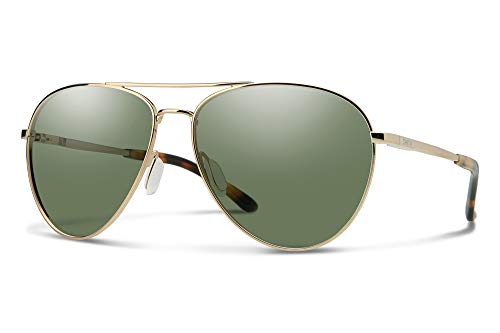 SMITH Layback, Gafas de Sol Unisex Adulto, Dorado/Gris Verde, Talla única