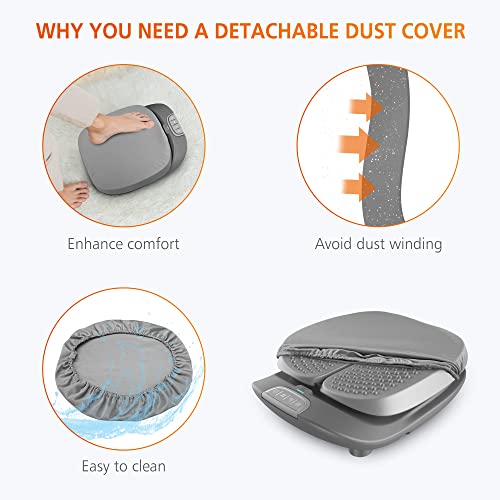 SNAILAX Masajeador eléctrico para pies con calor, masajeador de pies Shiatsu con vibración, masajeador con mando a distancia, regalo para mujeres y hombres