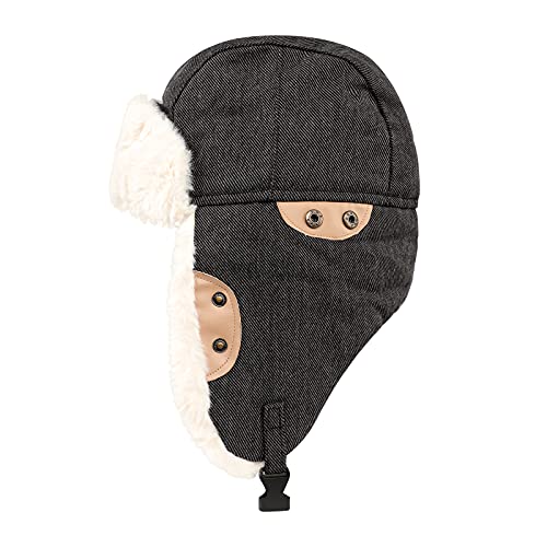 Sombrero de aviador para hombre y mujer, gorro de trapo, gorro de invierno con orejeras, resistente al viento, gorro de piloto, gorro de esquí, gorro bomber para esquí