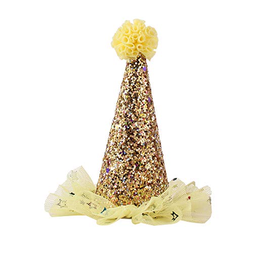 Sombrero de Cumpleaños Para Perros,Triángulo de Pañuelo de Cumpleaños para Perros,Set de Cumpleaños para Mascotas,Bufanda de Pañuelo Triangular para Fiesta Conjunto y Decoración de Cumpleaños(Rosa)