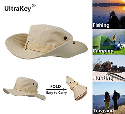 Sombrero de protección Solar de ala Ancha para Exteriores, Gorra de Sol de Jungla de Estilo Militar de Combate clásico de EE. UU. de Doble Capa para Pesca, Caza y Camping