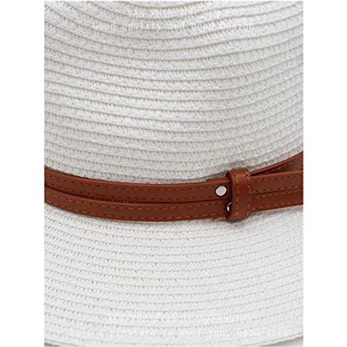 Sombrero para el Sol para Mujer,Sombrero Sol de Paja de Las Mujeres Sombrero de Paja para el Verano en la Playa o para Las Vacaciones Plegable Sombreros de Verano Sol Playa Gorra del ala Ancha