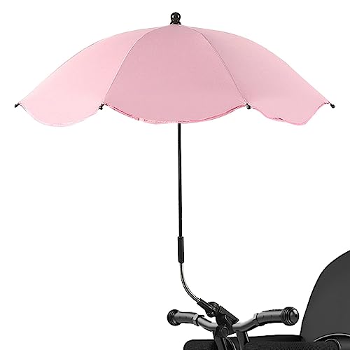 Sombrilla Carrito Bebe Universal | Portátil Parasol Impermeable Carro Bebe | Paraguas para Cochecito con Abrazadera Ajustable | Protección UV en El Cochecito Paraguas Acoplable