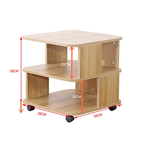 Soporte para Cart de impresora 3 niveles de impresora en ruedas carrito rodante debajo del escritorio mesa de mesa de impresora organizador de madera copiadora de madera carro for la oficina en casa S