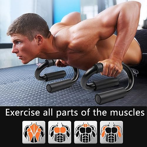 Soportes Para Flexiones, 1 Par Agarres Para Flexiones, Soporte Para Flexiones Push Up Bars, Agarraderas Flexiones, Antideslizante, Para Gimnasio Entrenamiento, Fitness, Ejercicios