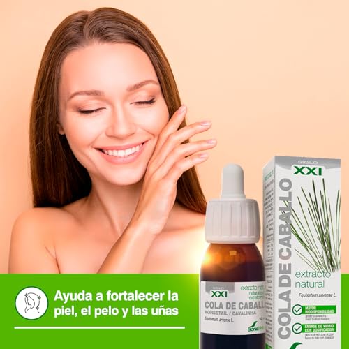 Soria Natural Extracto Cola de Caballo - Potente Diurético Natural - Drena Retención de Líquidos, Fortalece y Nutre tu Cabello y Uñas - Botella con 50ml