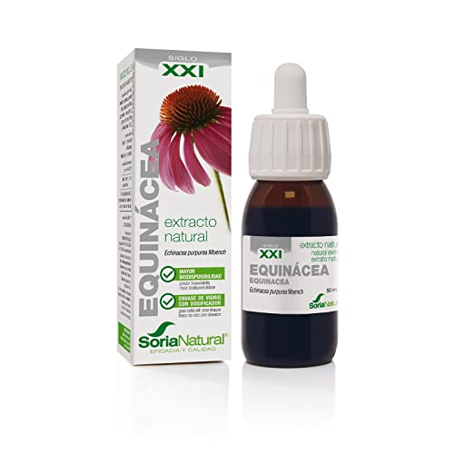 Soria Natural Extracto de Equinácea - Refuerza tus defensas de forma natural - Ayuda al sistema inmunológico - Extracto de Planta 100% Natural Alta Absorción - Botella con 50ml