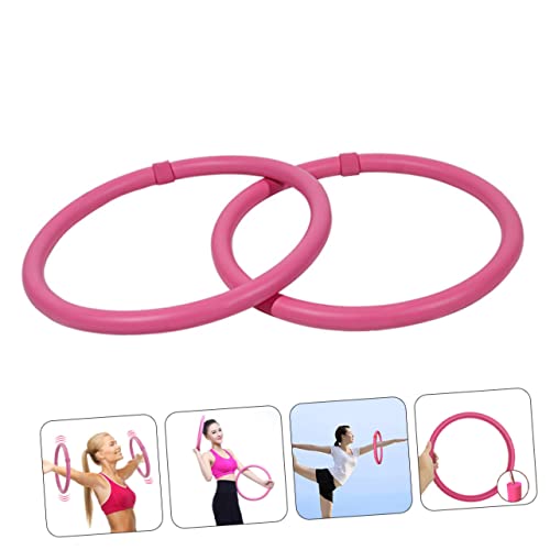 Sosoport 4 Pares Brazalete De Ejercicio De Yoga Anillos De Brazo con Peso Aros para Bajar De Peso Aros De Fitness Aros De Brazo De Mujer Ponderado Expansor De Pecho Deportes Perder Metal