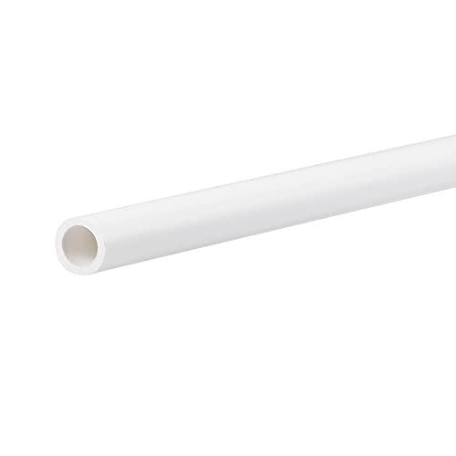 sourcing map PVC Tubería Redondo Rígido Plástico Tubo 4mm ID 6mm OD 500mm Blanco para Agua Tubería, DIY Modelo Confección, Eléctrico Cable Manguito