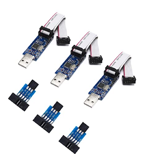 SP-COW 51 AVR USB ISP ASP Microcontrolador Programador Descargador con cable + 10 pines a 6 pines (3 pcs)