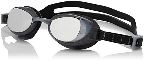 Speedo Aquapure Mirror Gafas de natación Unisex Adulto, Negraes Color Plata, Talla Única