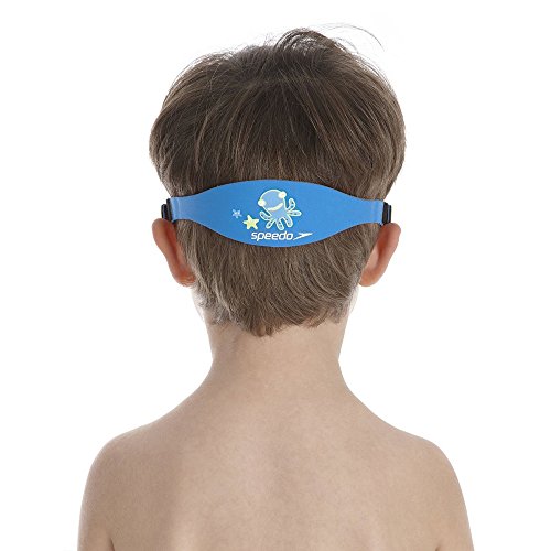 Speedo Biofuse Sea Squad Mask Gafas de natación Junior Unisex, Azul/Verde, Talla Única