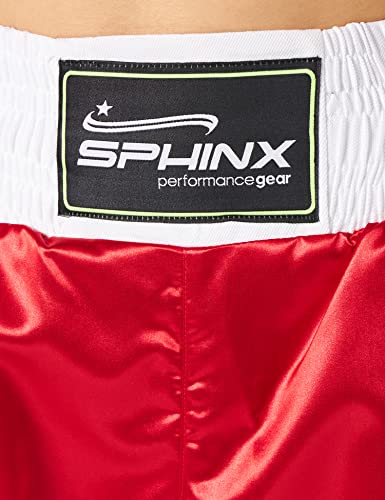 SPHINX EVO-Full - Pantalones de Artes Marciales (Talla M), Color Negro, Unisex Adulto, Color Rojo, tamaño Medium