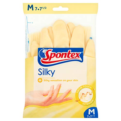 Spontex Guantes sedosos, medianos, 1 par