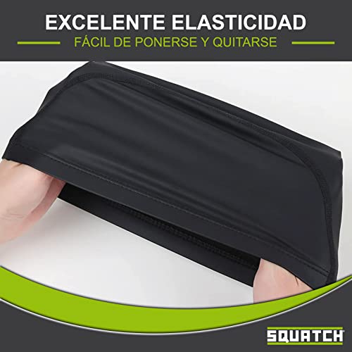 Squatch® | Gorro de natación Piscina | Talla única para Hombres y Mujeres | Fácil de Poner y Ultra cómodo | Excelente Elasticidad y Fuerza (Rosa)