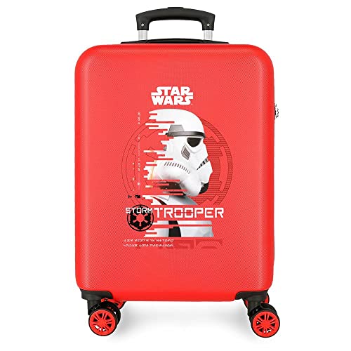 Star wars Squad Tropper Maleta de Cabina Rojo 38x55x20 cms Rígida ABS Cierre de combinación Lateral 35L 2 kgs 4 Ruedas Dobles Equipaje Mano