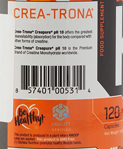 Starlabs Nutrition KR2 Crea-Trona, 120 Cápsulas