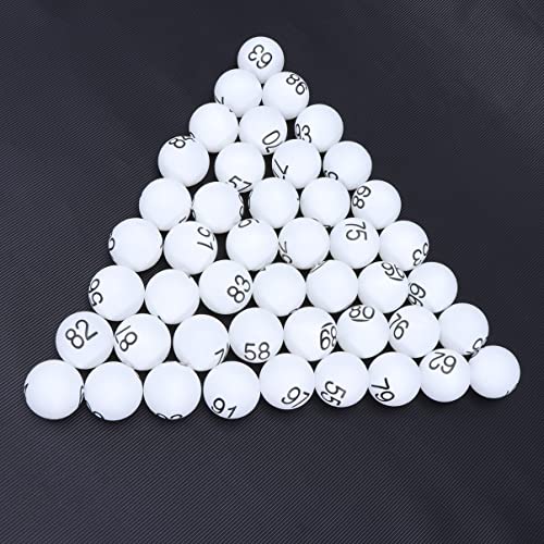 STOBOK 100 Piezas Entrenamiento De Tenis De Mesa Pelotas De Tenis De Mesa Redondas Bolas De Plastico para Bolas Cápsulas Redondas De Colores Bentilador Suministros Niño Blanco Exterior