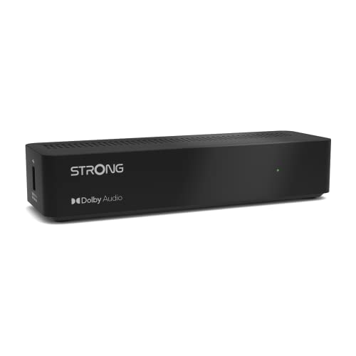 Strong SRT8213 - Decodificador TDT Full HD -DVB-T2 - Compatible con HEVC265 - Receptor/sintonizador de TV con función grabadora (HDMI, euroconector, USB, Dolby Digital Plus) - Negro