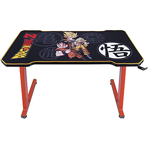 Subsonic - Dbz Dragon Ball Z - Escritorio Gaming Ergonómico Con Acabado De Carbono Para Pc - Mesa Gamer Con Licencia Oficial (Windows 8)