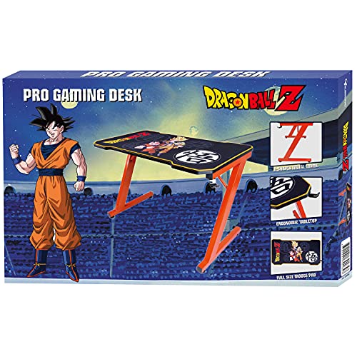 Subsonic - Dbz Dragon Ball Z - Escritorio Gaming Ergonómico Con Acabado De Carbono Para Pc - Mesa Gamer Con Licencia Oficial (Windows 8)