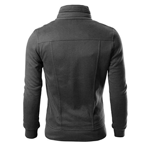 Sudadera Hombres Patchwork Slim Fit Deportiva Sudadera con Cremallera Completa Ecosmart Hoodie Oferta Sudaderas con Capucha Top Blouse riou