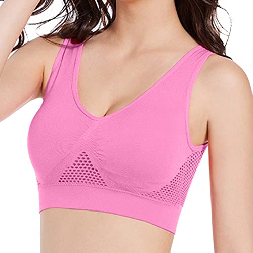 Sujetador de yoga para mujer Bustier Push Up Sexy Sport-BHSStretch Elasticidad Transpirable Sujetador para Yoga sin aros Suave Sin Costuras Elástico Sujetador Dormir Sujetador Moderno Sensación Push