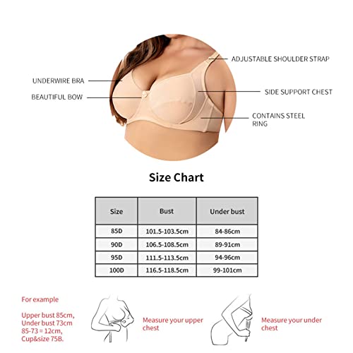 Sujetador reductor para mujer sin inserciones con encaje sin costuras, sujetador push-up transpirable, sin aros, tallas grandes, sujetador funcional, bralette bra, chaleco fuerte sujeción acolchada,