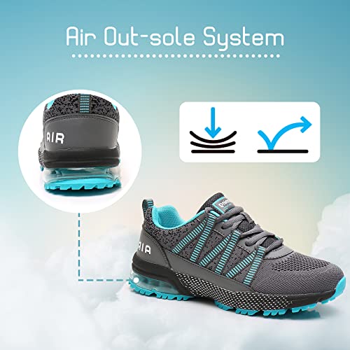 Sumateng Zapatillas Hombre Deportivas Mujer Zapatos Correr Running Gimnasio Gym Fitness Tenis Walking Casual Sneakers Hombre 46 Azul