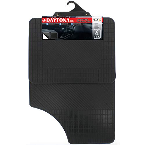 SUMEX Basic20 - Alfombra Goma Universal Daytona Basic para coche de pasajeros - Caucho - 4 Piezas Reversible