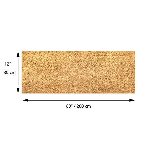 SUNYAY 30x200cm Estera de Fibra de Coco Natural para de Reptil Jaula,Terrario Ropa de Cama para, Colgar Cesta, Hogar Jardín Planta Flores Maceta.