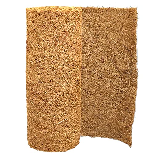 SUNYAY 30x200cm Estera de Fibra de Coco Natural para de Reptil Jaula,Terrario Ropa de Cama para, Colgar Cesta, Hogar Jardín Planta Flores Maceta.