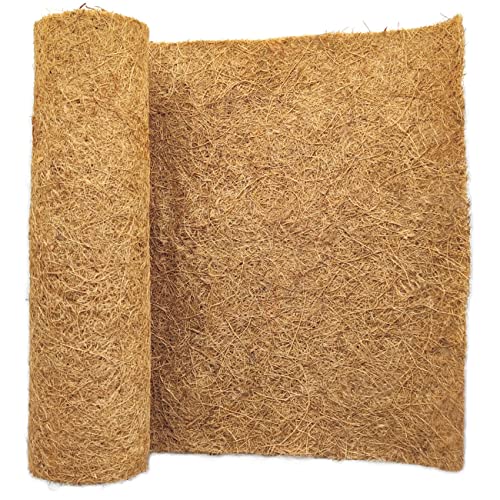 SUNYAY 40x100cm Estera de Fibra de Coco Natural para de Reptil Jaula,Terrario Ropa de Cama para, Colgar Cesta, Hogar Jardín Planta Flores Maceta.