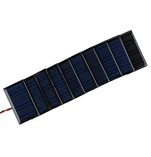 SUNYIMA 10piezas de 5V 30mA mini células solares para energía solar micro módulo solar DIY juguetes eléctricos materiales fotovoltaicos Solar DIY System Kits (5 V 30 mA 53 mm x 30 mm)