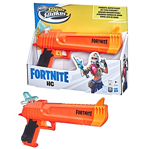 Super Soaker Lanzador de Agua Nerf Fortnite HC - Lanzador para Juegos acuáticos - para Adolescentes y Adultos