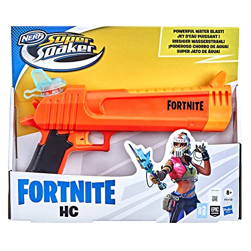 Super Soaker Lanzador de Agua Nerf Fortnite HC - Lanzador para Juegos acuáticos - para Adolescentes y Adultos