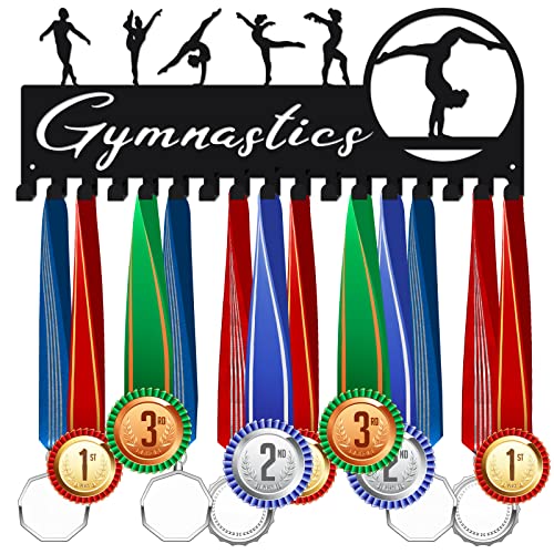 SUPERDANT Soporte para Medallas de Gimnasia Femenina Soporte para Medallas Deportivas Colgador para 50+ Medallas Premios Cinta Colgador de Pared