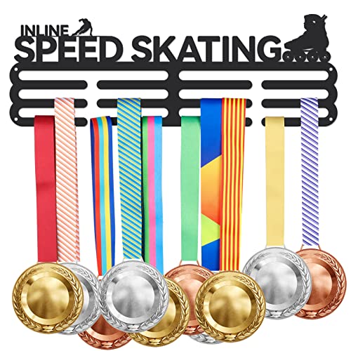 SUPERDANT Soporte para medallas de Patinaje de Velocidad en línea Gancho de Hierro para medallas de competición Más de 60 medallas