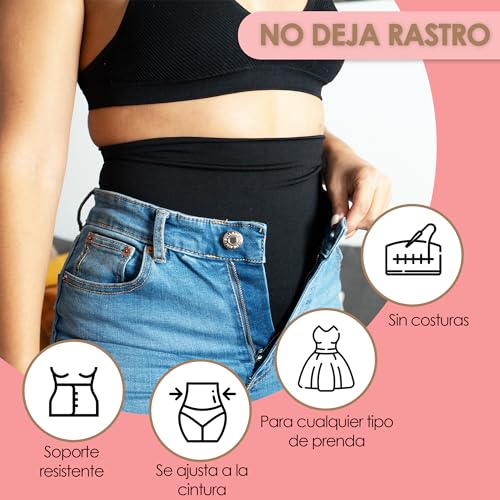 SUPLYMAR Pack de 2 Fajas Reductoras Mujer, Moldeadora de Cintura Alta Invisible, Sin Costuras Shapewear. Faja Reductora Mujer Adelgazante Transpirable, Control de Abdomen y Moldeador de Glúteos. (M)