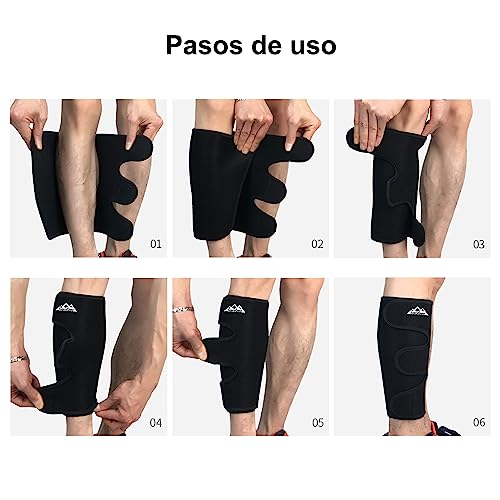 supregear Soporte para Pantorrilla, Férula Ajustable para Pantorrilla, Manga Envolvente para Hinchazón Muscular, Entrenamiento de Senderismo, Cómodo Transpirable Calf Support para Hombre y Mujer