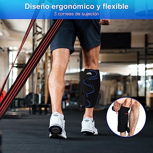 supregear Soporte para Pantorrilla, Férula Ajustable para Pantorrilla, Manga Envolvente para Hinchazón Muscular, Entrenamiento de Senderismo, Cómodo Transpirable Calf Support para Hombre y Mujer